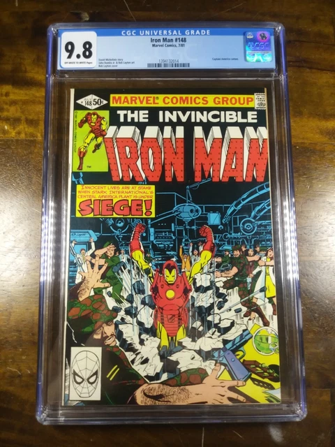 Iron Man #148 (Jul 1981, Marvel) CGC 9.8 NM/MT OW/W Central American revolution