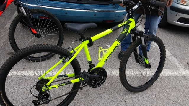 MTB ROCKRIDER 21,5 Giallo Fluo EUR 90,00 PicClick IT