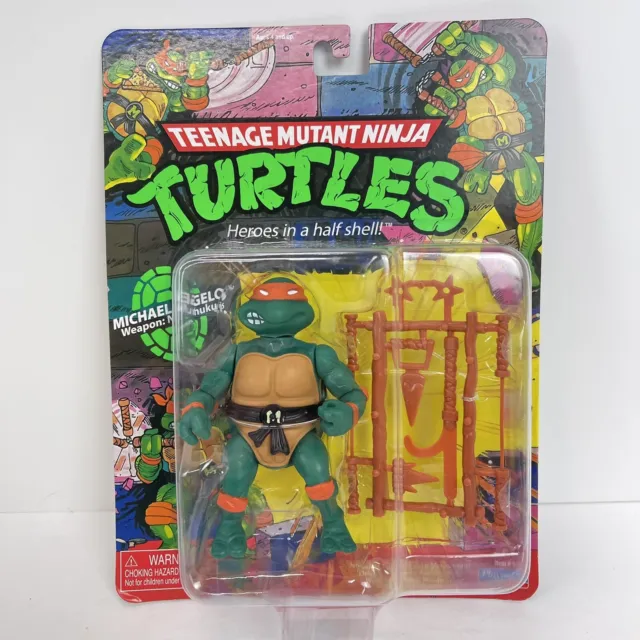 TMNT Michaelangelo Figure 5" Teenage Mutant Ninja Turtle Retro Weapons