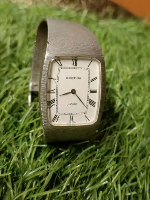 AUTHENTIC CERTINA JUBILE 396 Cal. 17 Jewels Men s Mint Slim Silver