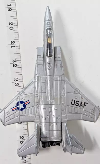 Ertl Plane Fighter USAF Jet Model F15 Metal Cast 7” Rare ERTL Vintage