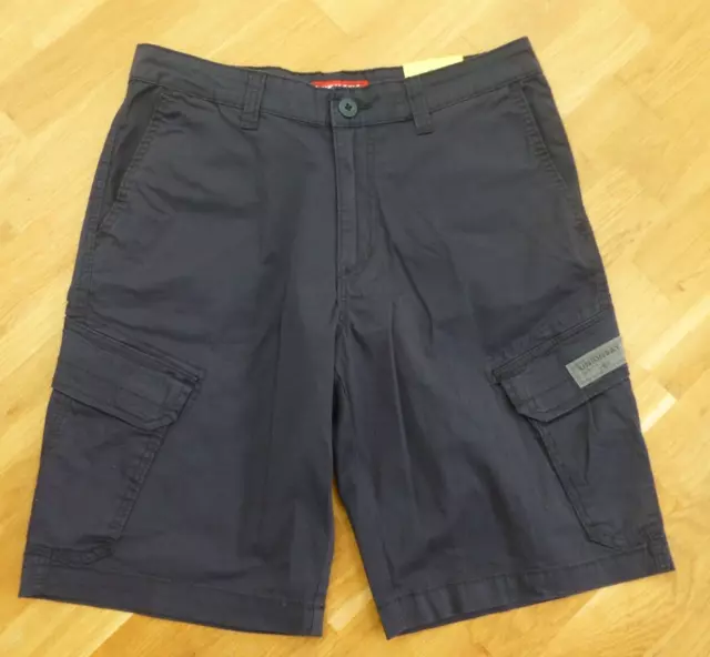 BRAND NEW GENUINE UNIONBAY Mens Flex Waist Comfort Dark Blue Cargo