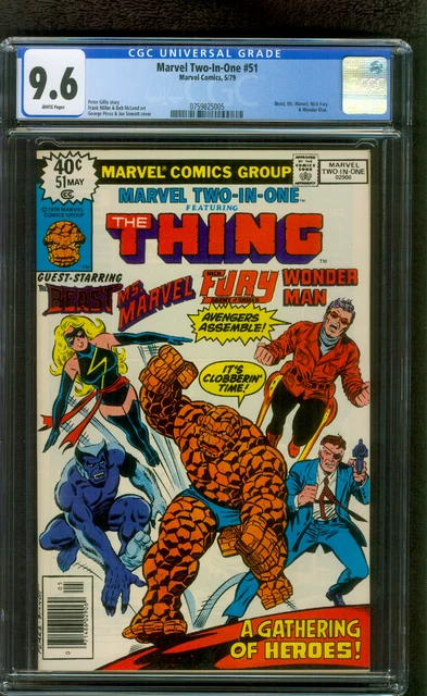 Marvel Two In One 51 CGC 9.6 Beast Ms. Marvel app 1979 Sinnott art