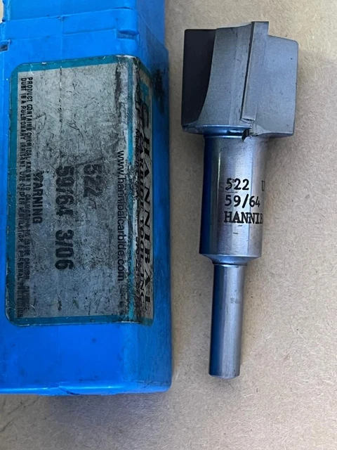 59/64 Hannibal 522 3/06 Straight Shank Aircraft Counterbore, Item A