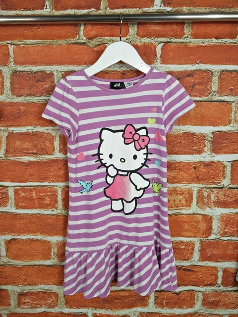 Pacchetto Ragazze Età 4-5 Anni H&M Next Maniche Corte Hello Kitty Leopard 110Cm 3