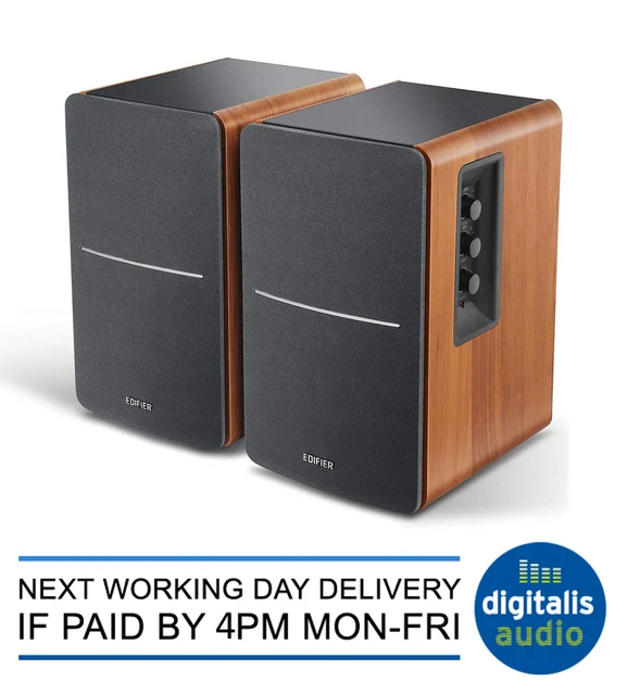 EDIFIER R1280TS ACTIVE Bookshelf Speakers 2.0 Stereo PC/MAC Hi-Fi Wood ...