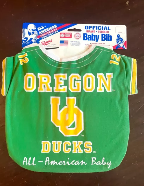 Adorable Ncaa Oregon Ducks Football Jersey All American Baby Toddler Bib