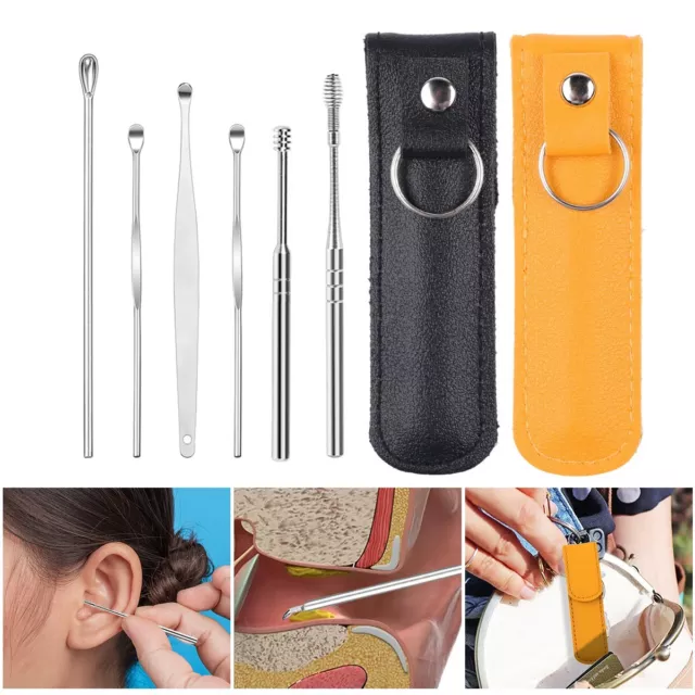 Stainless Steel Ear Wax Remover Ear Cleaner Set Ear Pick Ear Wax Removal Tool