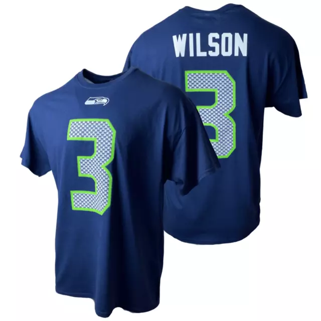 Men's Russell Wilson Seattle Seahawks NFL Name & Number T-Shirt