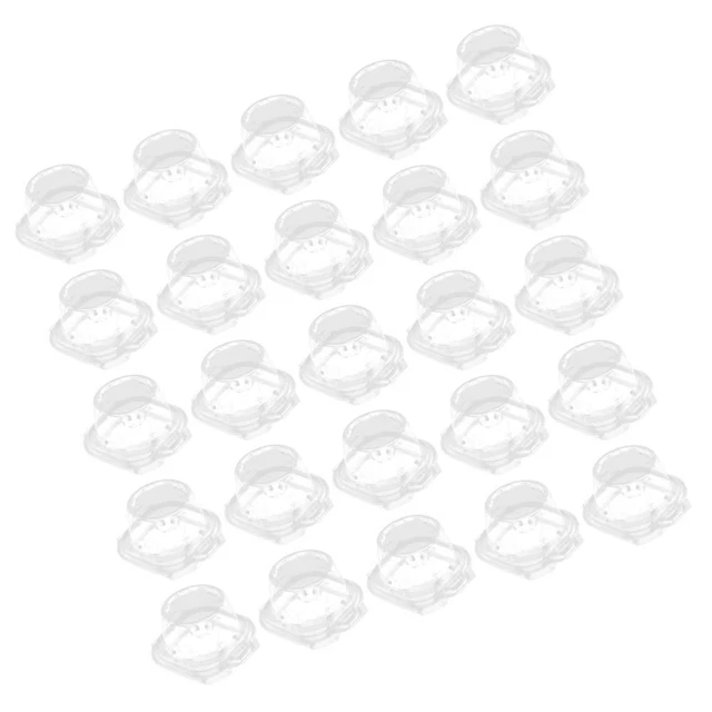 Taza de panecillo transparente contenedores de ensalada desechables tazas desechables tapas la mascota
