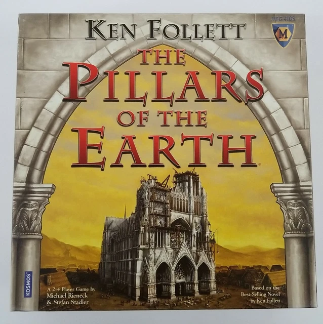 THE PILLARS OF the Earth Board Game by Ken Follett 100 Complete