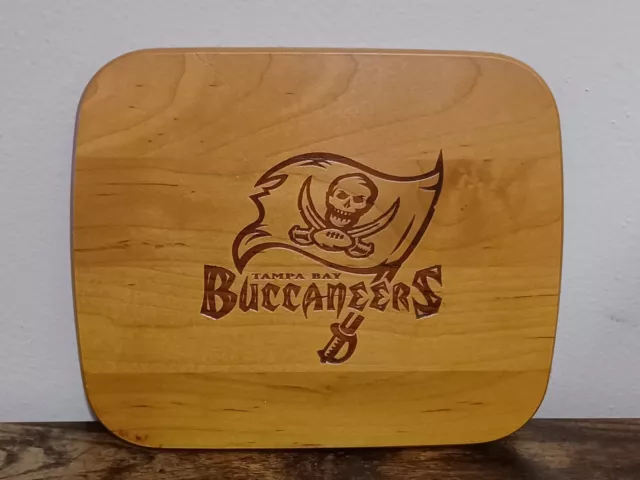 NFL Tampa Bay Buccaneers Wooden Wall Hanging Plaque Piece Natural Wood Bucs USA