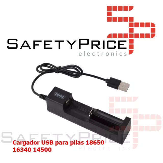 Chargeur USB pour Piles 18650,16340,14500,10400 Et 26650