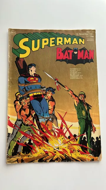 EHAPA COMIC / SUPERMAN BATMAN Heft 23 von 1971 (mit Gutschein)