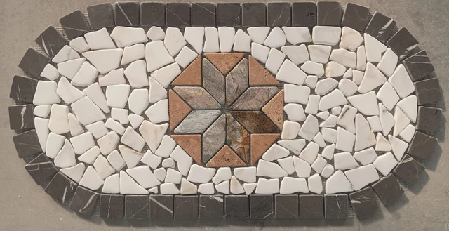 Mosaico Marmo Rosone 60x60 Cm - Inserti Pietra Naturale, Rosso Verona - Foto 12