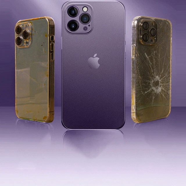 Für iPhone 14 13 Pro Max 12 11 XR 14 Plus Ultradünn Matt Hart Klar Hülle Cover 4