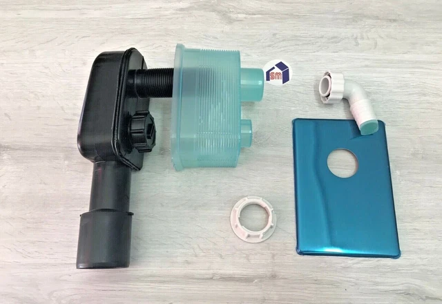 Sifone Lavello Schläfer Salvaspazio - Sifone A S In Plastica, Uscita Ø40mm, Con Attacco Lavastoviglie - Foto 9