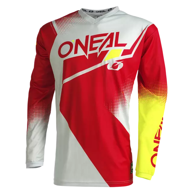 ONeal Element Racewear Motocross Jersey RD/YE MX Off Road Top O Neal T Shirt