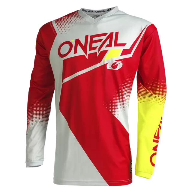 Oneal Élement Racewear Motocross Jersey Rd / Ye MX Tout Terrain Haut O'Neal