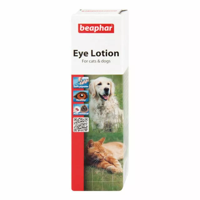 Beaphar Eye Lotion For Cats & Dogs Sterile Liquid Solution Cleaner 50ml