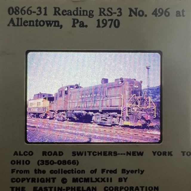0866-31 Reading RS-3 No. 496 at Allentown, Pa. 1970