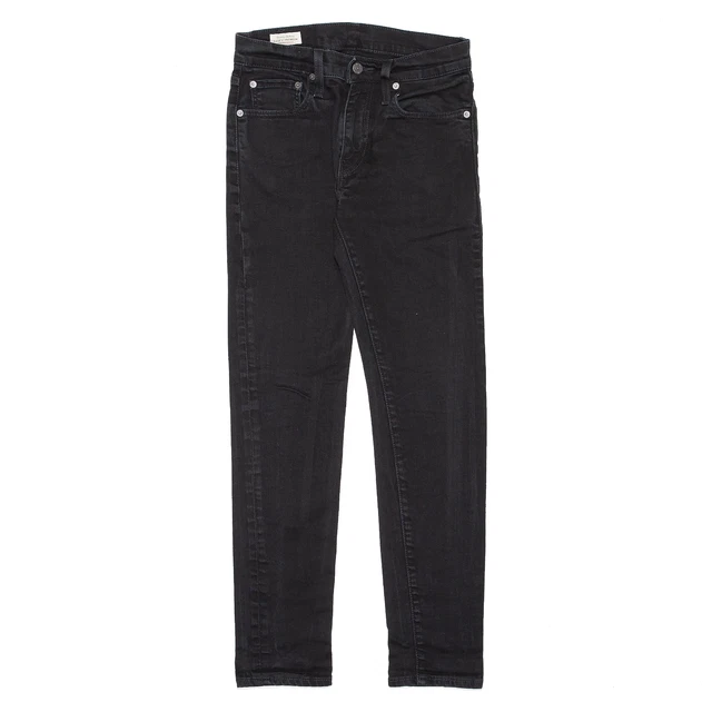 Jeans LEVI'S 512 Big E da uomo neri slim affusolati W28 L32