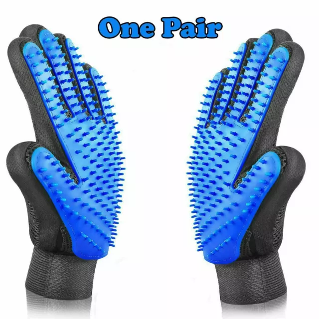 Guantes De Aseo Para Mascotas Cepillo Removedor De Pelo De Perro Y Gato Masaje