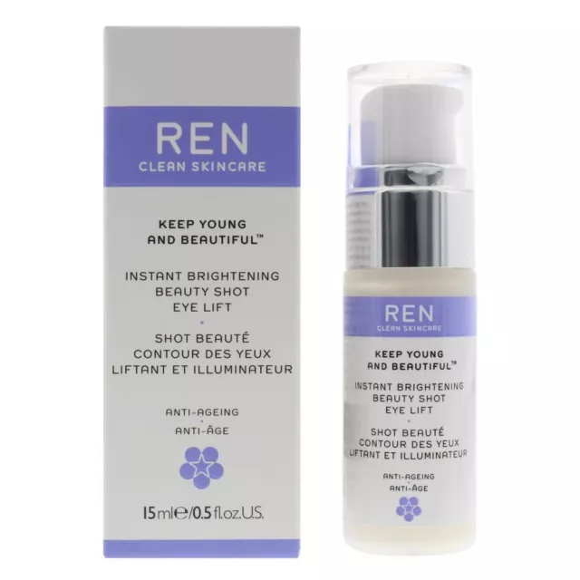 Ren Keep Young Beautiful Instant Brightening Beauty Shot Eye Lift Eye Serum 15ml