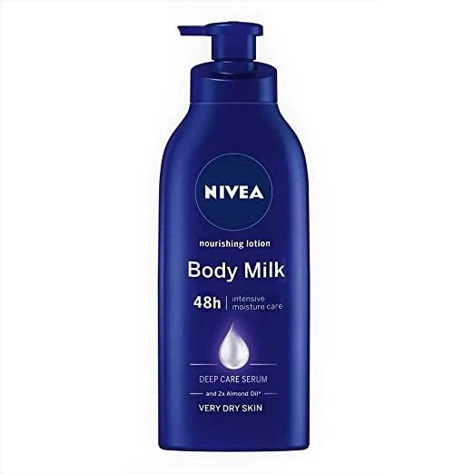 NIVEA Body Milk Nourishing Almond Lotion Oil for Dryer Mixed Skin 600ml