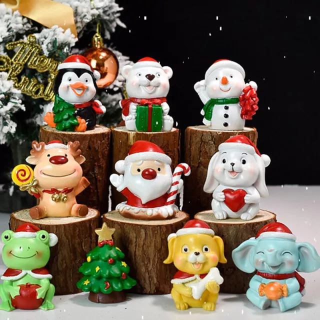 Dollhouse Miniature Christmas Tree Snowman Gift Decor Ornament Home DecoratiJH