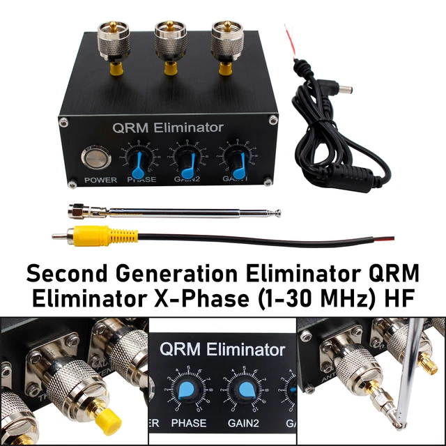 Eliminatore QRM A Fase X, Bande HF Cancellatore Di Segnale Regolabile In Lega Di Alluminio Da 1,8 MHz A 30 MHz Controllo PTT Integrato - 4