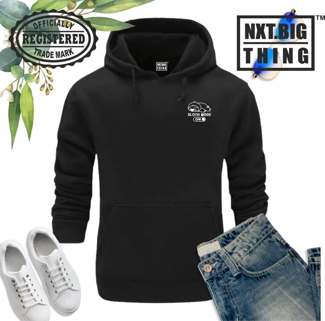 Sloth Mode Hoodie Pocket Lazy Do It Tomorrow Funny Christmas Xmas Gift Men Top