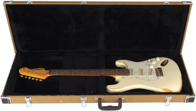 Kinsman TWDE5 Regular Hardshell Electric Guitar Case - Tweed Finish