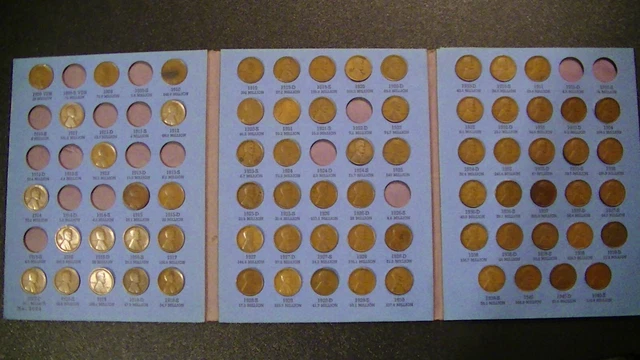 Lincoln Wheat Penny Cent Set Lot 72 Coins 1909 Vdb To 1940 Includes Rarer Dates