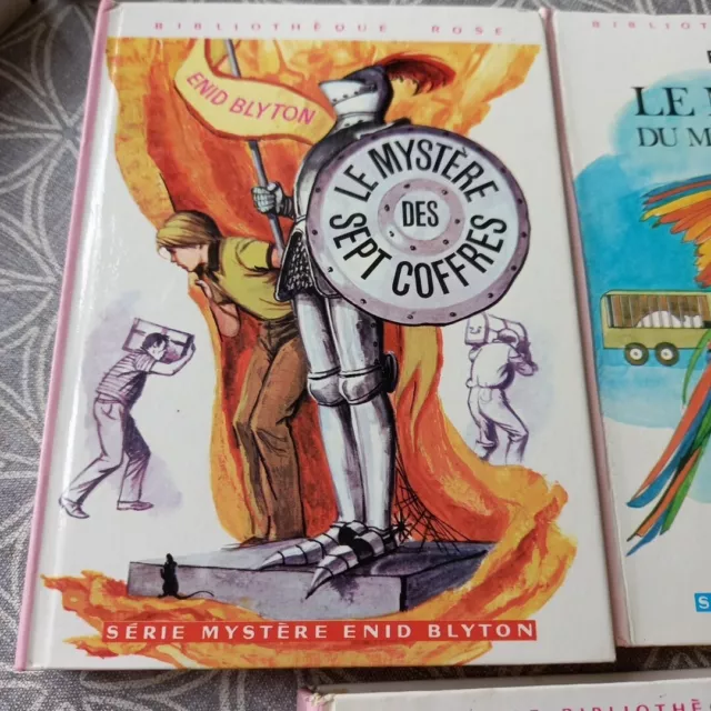 Lot De 5 Série Mystère Enid Blyton Livres Bibliothèque rose années 60 70 Livre 2