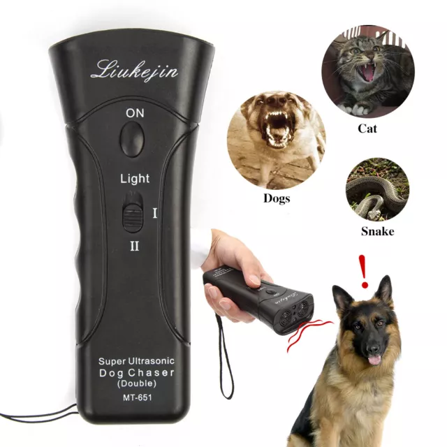 Petgentle Ultrasonic Anti Dog Barking Pet Trainer LED Light Gentle Chaser Device