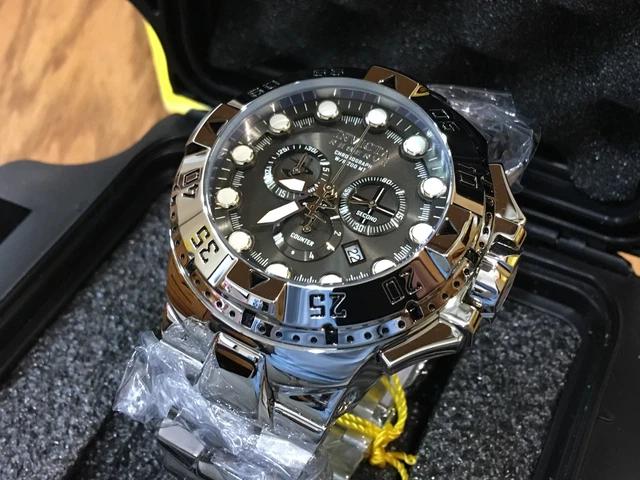 13082 INVICTA RESERVE 50mm Men s Excursion Swiss Quartz Chrono SS