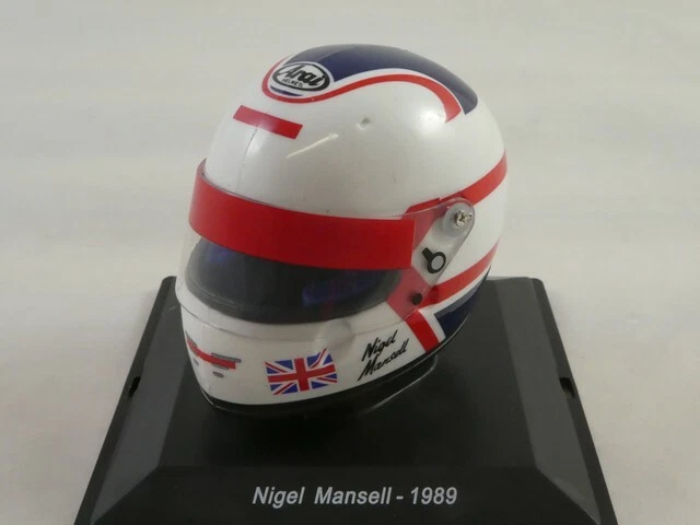 Casque F1 Nigel Mansell Ferrari 1989 échelle 1:5 Spark