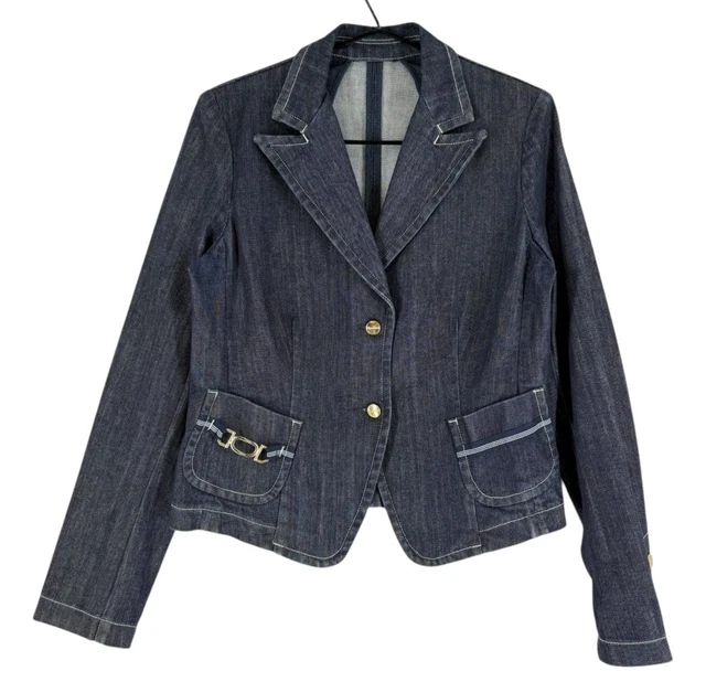 Veste En Jean Kappa Pour Femme - Taille M - Bleu - Neuf Avec étiquettes