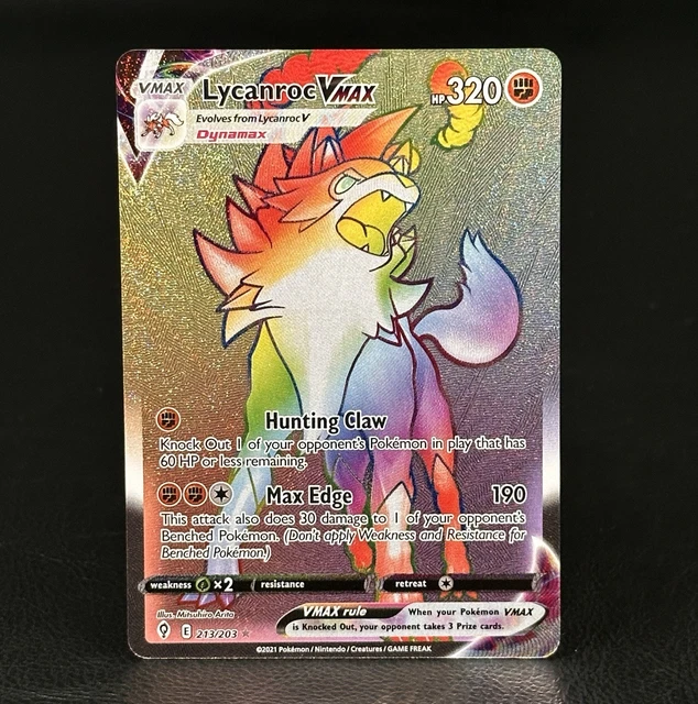 Lycanroc VMAX 092/203 - Carta Pokemon Ultra Rara (SWSH Evolving Skies) TitanCards® Toploader - Foto 4