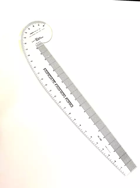 Fairgate 24" 3-In-1 Transparent Fashion Form Hip French Curve Ruler #01-128