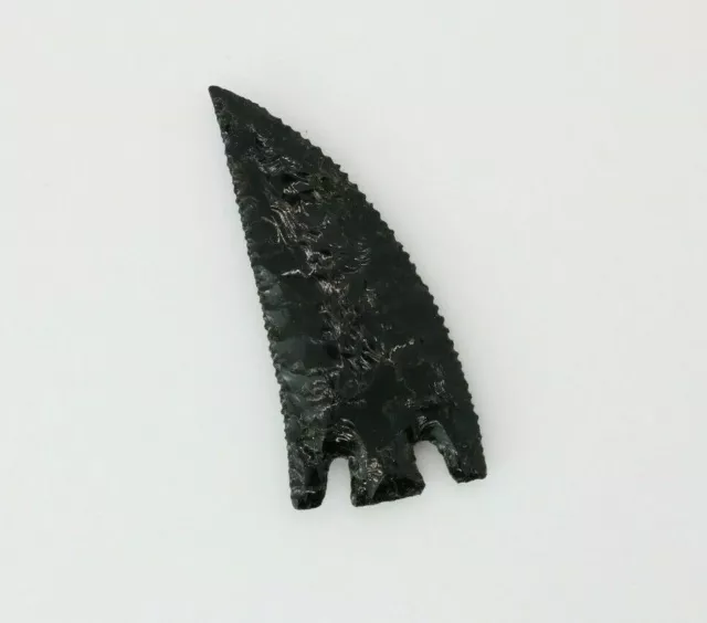 TED ORCUTT NORTHWEST COAST OBSIDIAN FLINT EXOTIC POINT - RARE - CIRCA 1900's