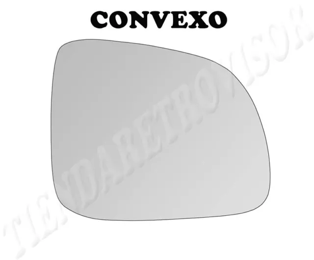 CRISTAL RETROVISOR PARA SSANGYONG KORANDO 2007- CONVEXO Derecho(Copiloto)