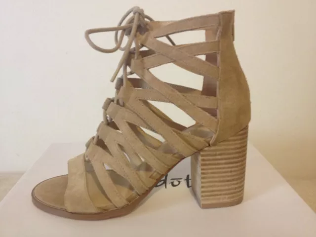 BARDOT Genuine Leather Upper Lace Up Nude Heel |Size 7| RRP $159.99 Brand New
