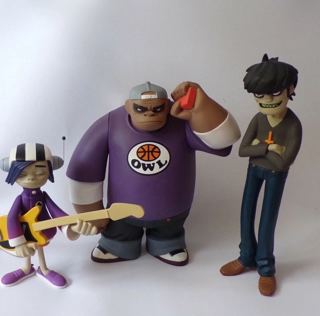 KIDROBOT GORILLAZ RED Edition Action Figure set, Noodle