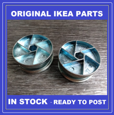 thumbnail image 2 of IKEA MALM Eccentric Cam Wheel Genuine Spare – 114670 123491 – Pack Of 5 (Metal/Plastic) 2 of 5
