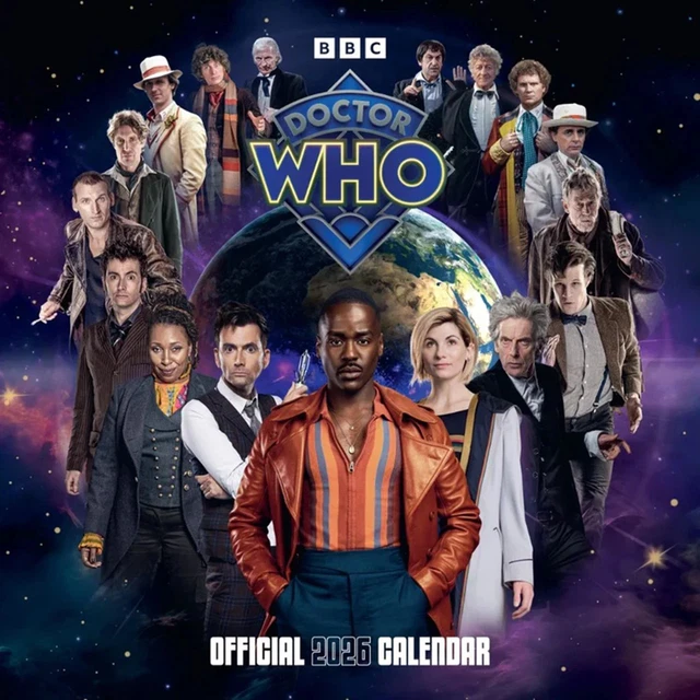 DOCTOR WHO CLASSIC Edition 2026 Square Calendar New Sealed £16.14 ...