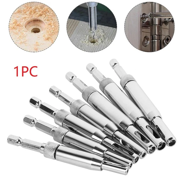 FOR DOOR SELF Centering Woodworking 1*Core Drill Bit Hole Puncher Hinge ...