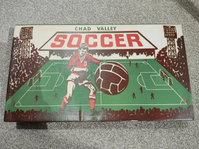 Vintage Chad Valley Soccer Tin Plated Football Game In Original Box 1950'S/60'S