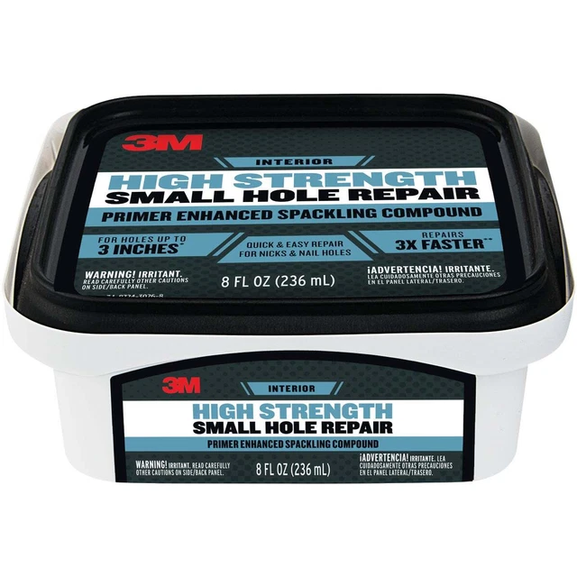 3m 8 oz. Reparación de orificios pequeños de alta resistencia SHR-8-BB 3M SHR-8-BB 8 oz. 051141952642